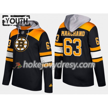 Boston Bruins Brad Marchand 63 N001 Pullover Mikiny Hooded - Dětské 